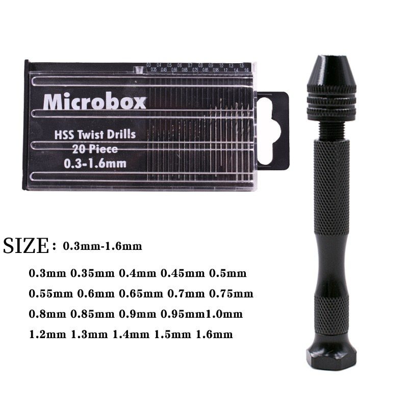 Pin Vice Micro - Mikro mini wiertarka precyzyjna z uchwytem
