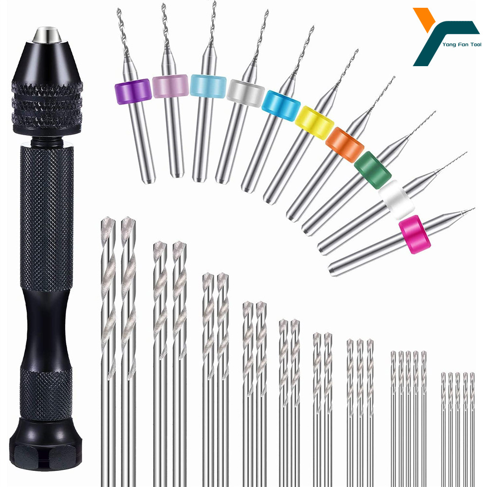 Pin Vice Micro - 36Pcs Micro Hand Drill Bits Set
