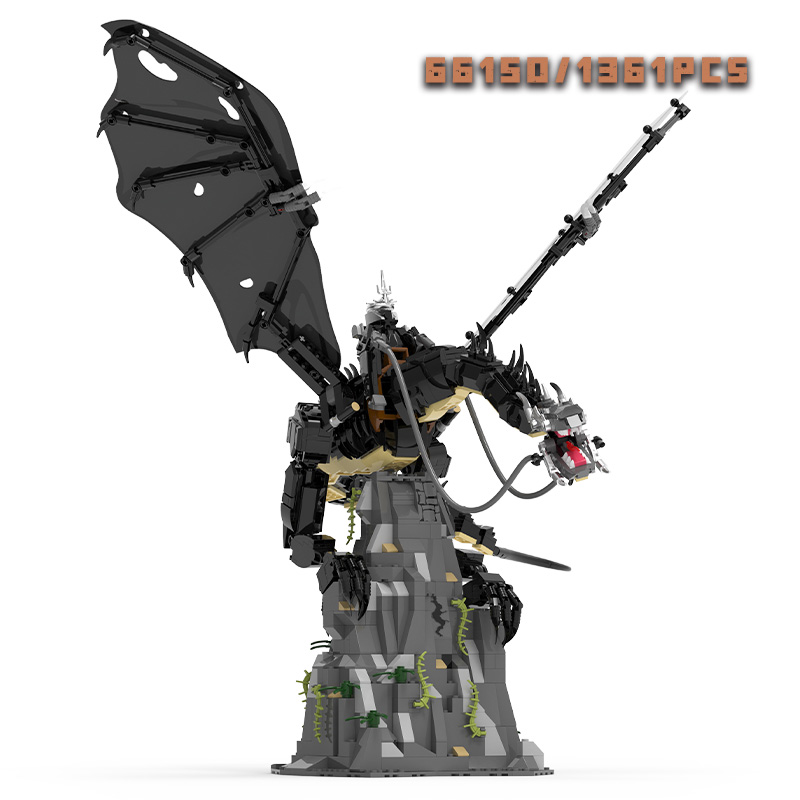 Model Kit Dragon - 1361 elementów Zestaw Klocków Król Czarów