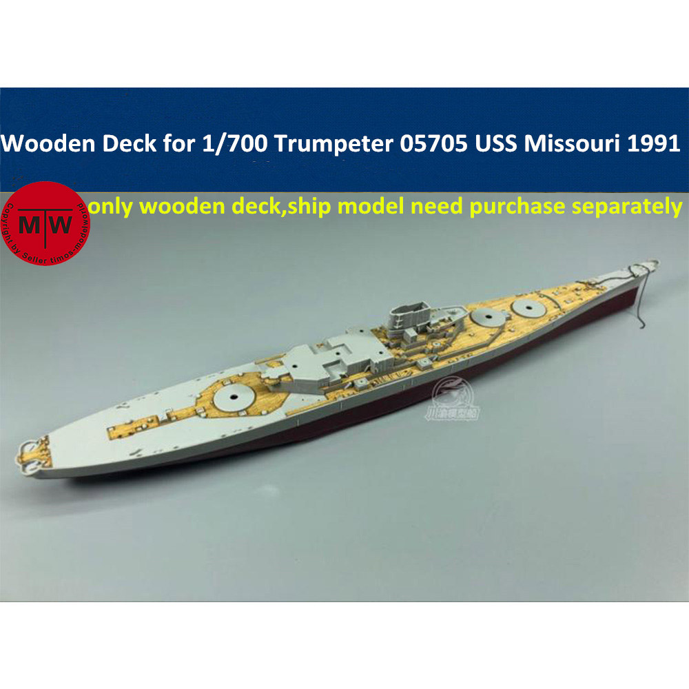 Model Kit Uss Missouri - Drewniana pokładka w skali 1/700 do