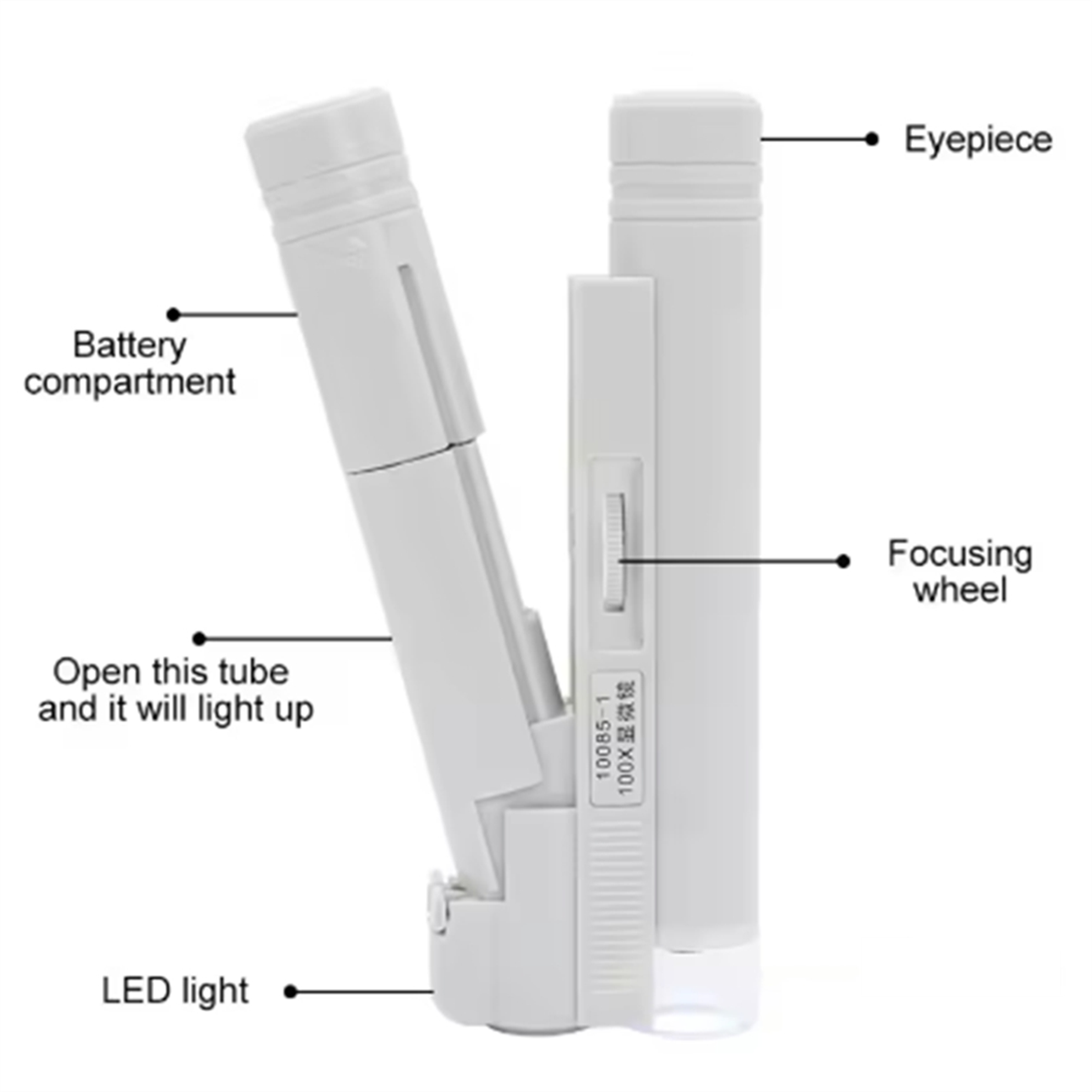Mikroskop ręczny ABNJ 100X Min – Magnifier With Light recenzja i cena