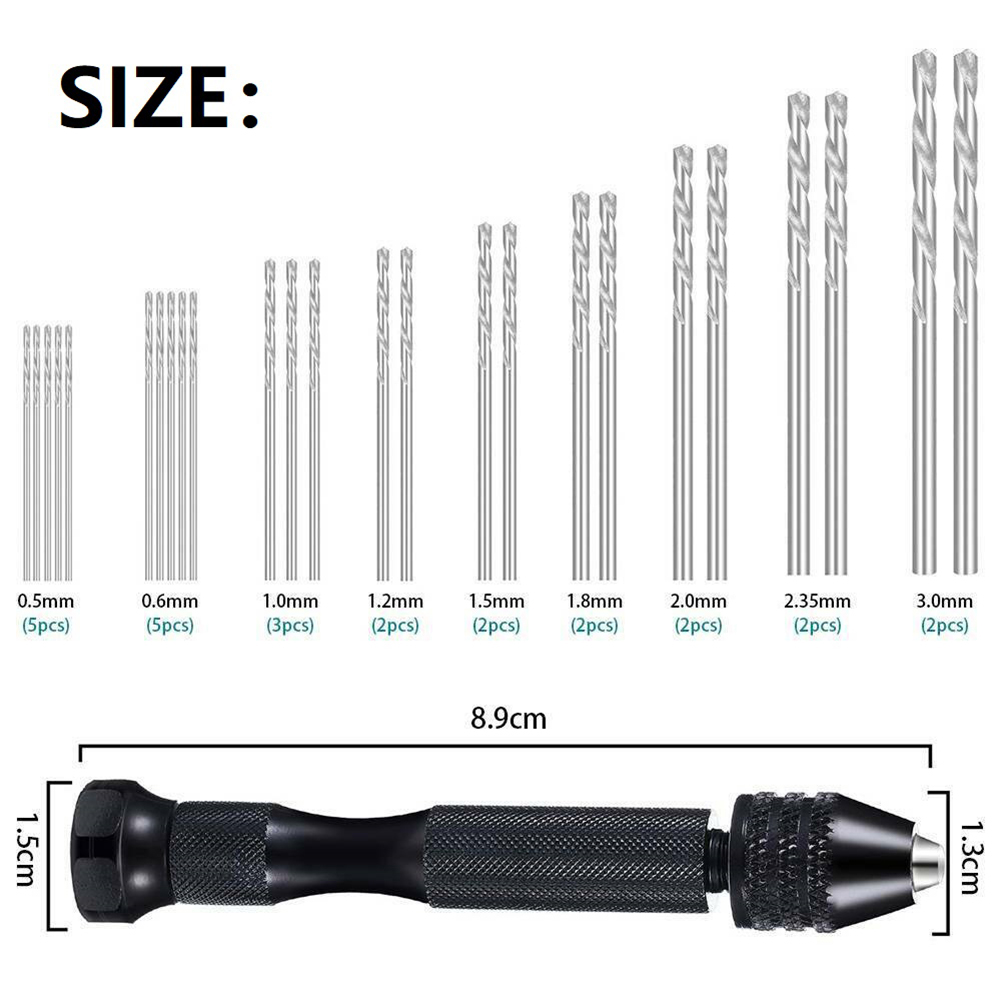 36Pcs Micro Hand Drill Bits Se – Pin Vice Micro recenzja i cena