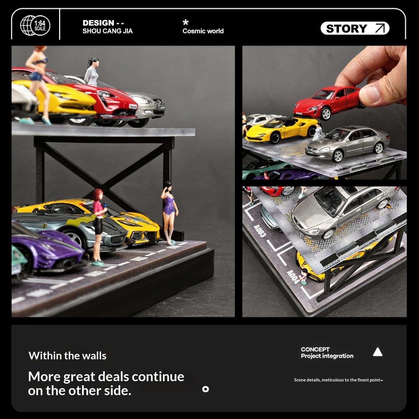 Diorama parkingu dwupiętrowego – Model Kit Led recenzja i cena