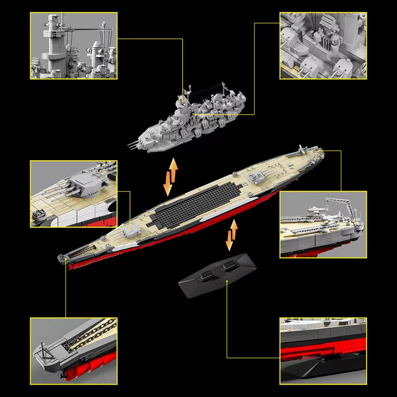 2568 elementów Zestaw do skład – Model Kit Uss Missouri recenzja i cena